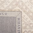 Safavieh Micro-Loop 5' x 8' Hand Tufted Wool Rug in Gray and Ivory
