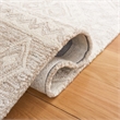 Safavieh Micro-Loop 5' x 8' Hand Tufted Wool Rug in Gray and Ivory