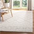 Safavieh Micro-Loop 8' x 10' Hand Tufted Wool Rug in Gray and Ivory