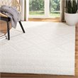 Safavieh Micro-Loop 8' x 10' Hand Tufted Wool Rug in Gray and Ivory