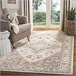 Safavieh Micro-Loop 8' x 10' Hand Tufted Wool Rug in Gray and Rust
