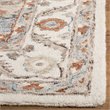 Safavieh Micro-Loop 8' x 10' Hand Tufted Wool Rug in Gray and Rust