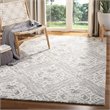 Safavieh Micro-Loop 8' x 10' Hand Tufted Wool Rug in Gray and Ivory
