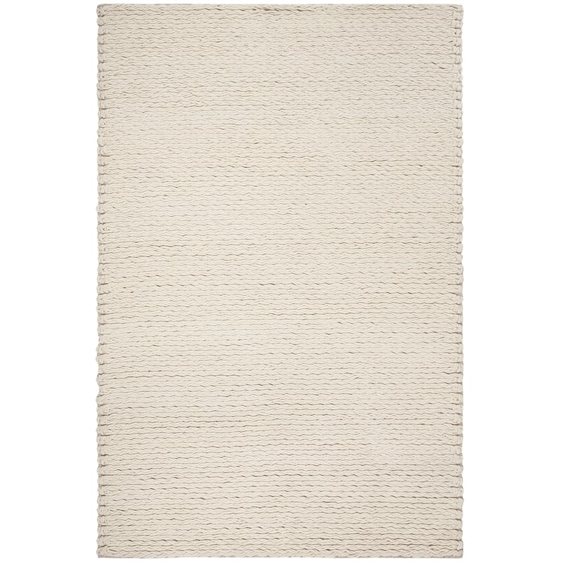 Safavieh Natura 3' x 5' Hand Woven Wool Rug in Ivory