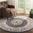 Safavieh Novelty 4' Round Hand Tufted Wool Rug
