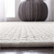 Safavieh Palm Beach 8' x 10' Hand Knotted Rug in Gray and Ivory