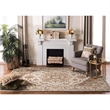 Safavieh Royalty 8' x 10' Hand Tufted Wool Rug in Red and Beige