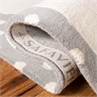 Safavieh 4' x 6' Hand Tufted Wool Rug in Gray and Ivory