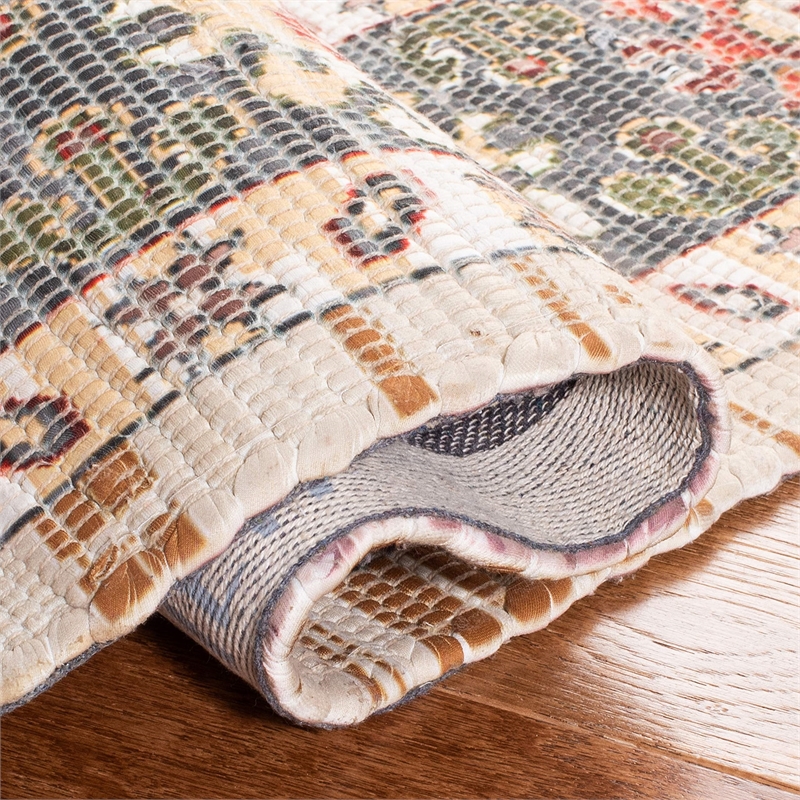 Safavieh Saffron 8' x 10' Hand Loomed Rug in Beige and Red