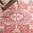 Safavieh Saffron 4' x 6' Hand Loomed Rug in Terracotta and Ivory
