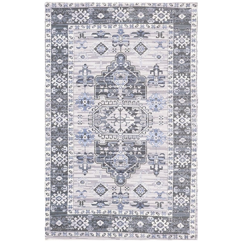 Safavieh Saffron 3' x 5' Hand Loomed Rug in Purple and Ivory