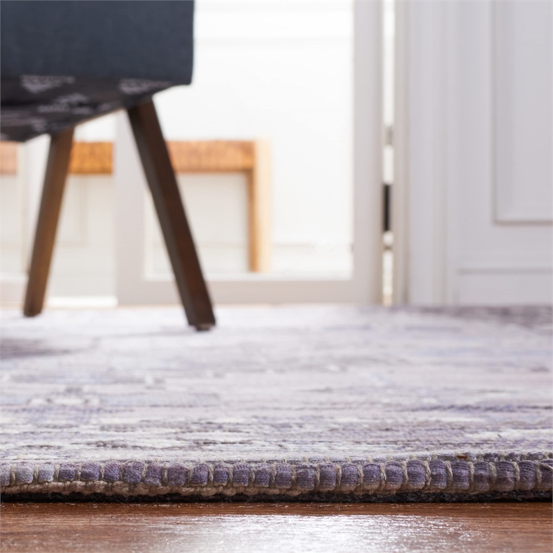 Safavieh Saffron 3' x 5' Hand Loomed Rug in Purple and Ivory