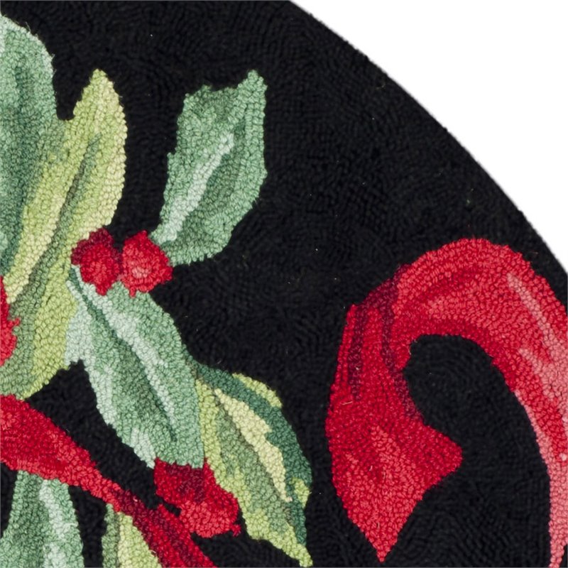 Safavieh Vintage Posters 3' Round Hand Hooked Wool Rug