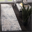 Safavieh Vogue 2' X 8' Polyester Power Loomed Rug In Ivory And Teal
