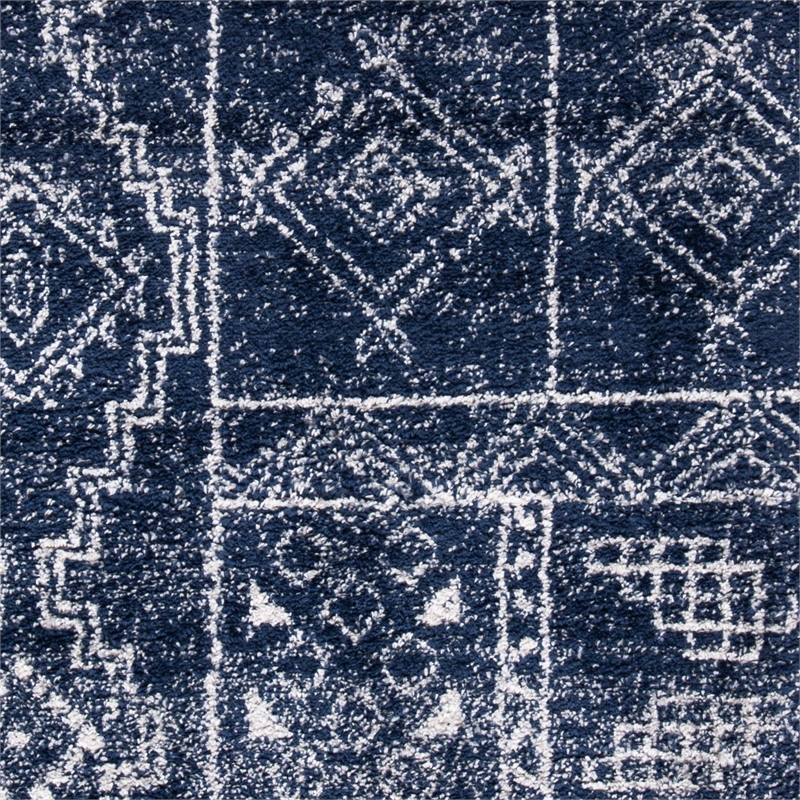 Safavieh Adirondack 8' x 10' Rug in Navy and White