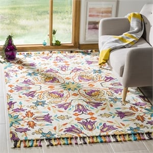 Safavieh Aspen 2' x 3' Hand Tufted Wool Rug in Ivory and Purple