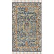 Safavieh Aspen 2' x 3' Hand Tufted Wool Rug in Blue and Rust