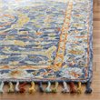 Safavieh Aspen 4' x 6' Hand Tufted Wool Rug in Blue and Rust