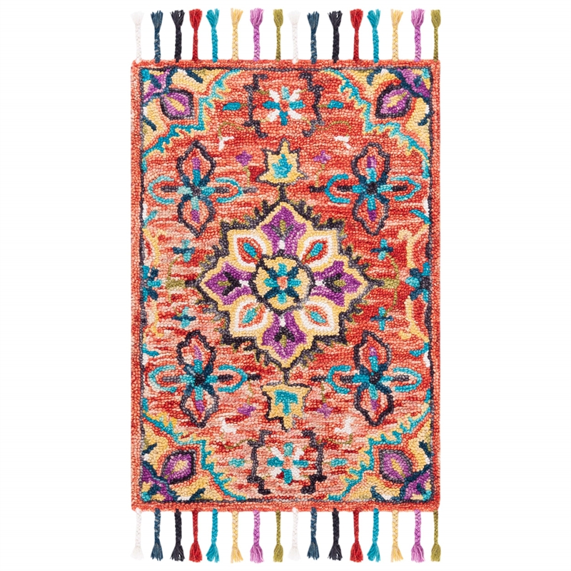 Safavieh Aspen 2' x 3' Hand Tufted Wool Rug in Red and Purple