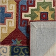 Safavieh Aspen 7' Square Hand Tufted Wool Rug in Red and Blue