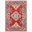 Safavieh Aspen 2' x 3' Hand Tufted Wool Rug in Red and Blue