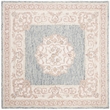 Safavieh Aubusson 6' Square Hand Tufted Wool Rug in Blue and Pink