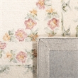 Safavieh Aubusson 4' x 6' Hand Tufted Wool Rug in Ivory and Pink