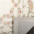 Safavieh Aubusson 6' Round Hand Tufted Wool Rug in Ivory and Pink