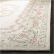 Safavieh Aubusson 8' x 10' Hand Tufted Wool Rug in Ivory and Pink
