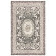 Safavieh Aubusson 4' x 6' Hand Tufted Wool Rug in Ivory and Charcoal