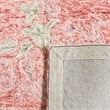 Safavieh Aubusson 6' Square Hand Tufted Wool Rug in Red and Ivory