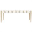 Safavieh Amalia Leather Bench in White and Light Oak