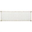 Safavieh Amalia Leather Bench in White and Light Oak