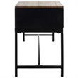 Safavieh Maruka Faux Leather Storage Bench in Brown and Black