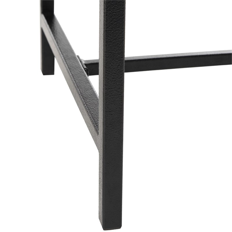 Safavieh Maruka Faux Leather Storage Bench in Brown and Black