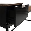 Safavieh Maruka Faux Leather Storage Bench in Brown and Black