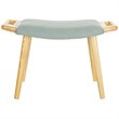 Safavieh Yara Upholstered Bench in Blue and Natural