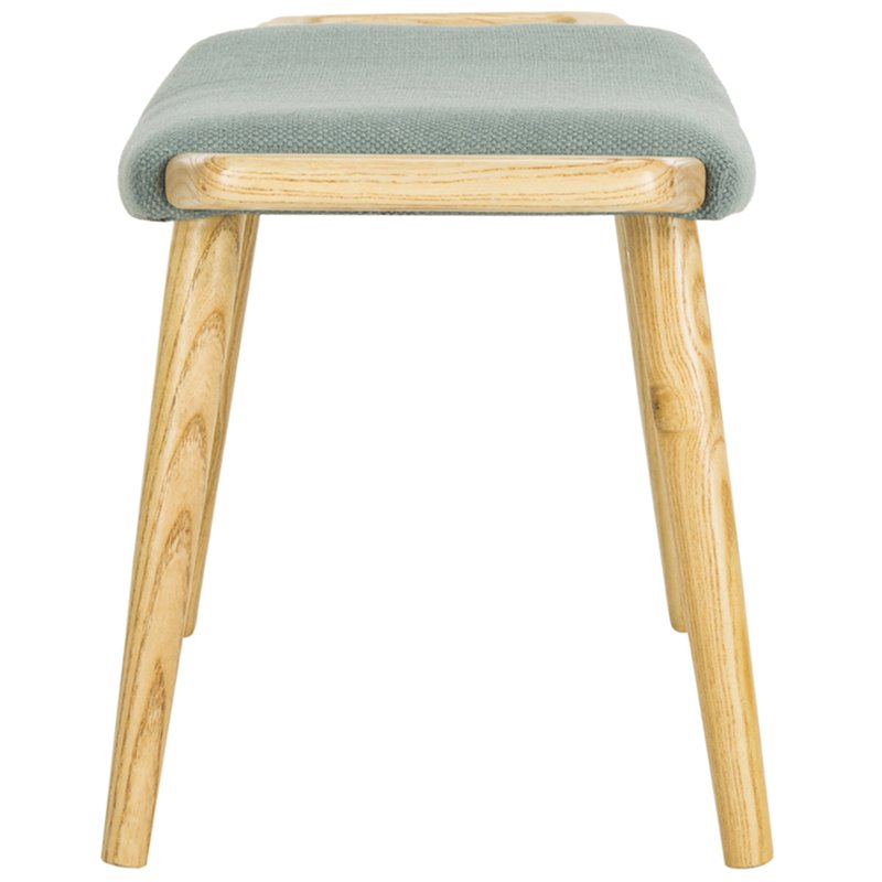 Safavieh Yara Upholstered Bench in Blue and Natural