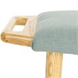 Safavieh Yara Upholstered Bench in Blue and Natural