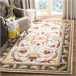 Safavieh Blossom 4' x 6' Hand Tufted Wool Rug in Ivory and Green