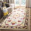 Safavieh Blossom 8' x 10' Hand Tufted Wool Rug in Ivory and Green