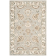 Safavieh Blossom 4' x 6' Hand Tufted Wool Rug in Aqua and Ivory