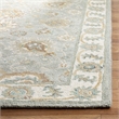 Safavieh Blossom 4' x 6' Hand Tufted Wool Rug in Aqua and Ivory