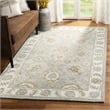 Safavieh Blossom 5' x 8' Hand Tufted Wool Rug in Aqua and Ivory