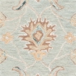 Safavieh Blossom 8' x 10' Hand Tufted Wool Rug in Aqua and Ivory