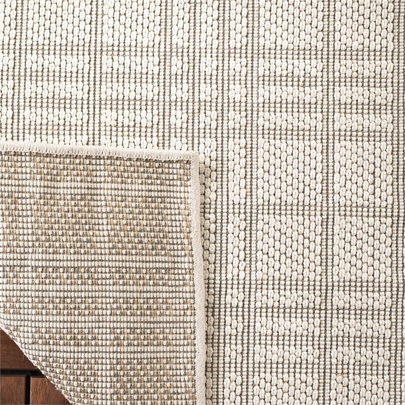Safavieh Bermuda 9' x 12' Rug in Ivory and Light Gray
