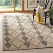 Safavieh Bohemian 5' x 8' Hand Loomed Jute Rug in Beige and Black