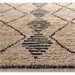 Safavieh Bohemian 6' Square Hand Loomed Jute Rug in Beige and Black