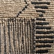 Safavieh Bohemian 6' Square Hand Loomed Jute Rug in Beige and Black
