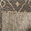 Safavieh Bohemian 4' x 6' Hand Loomed Jute Rug in Gray and White
